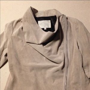 Rachel Roy  Perforated Suede Jacket